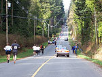 Down the big "cemetery hill" on Lower Road
